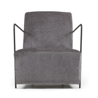Kave Home Gamer fauteuil grijs chenille