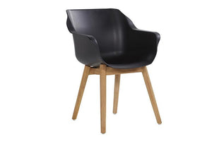 Hartman Sophie Teak tuinstoel Carbon black