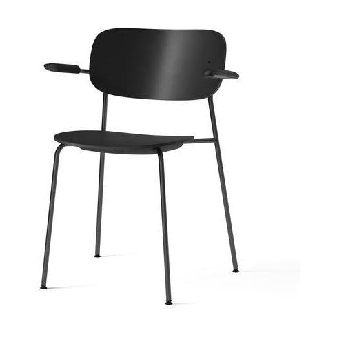 Audo Copenhagen Co Chair Plastic eetkamerstoel met armleuning zwart - Audo Copenhagen Co Chair Plastic eetkamerstoel met armleuning zwart