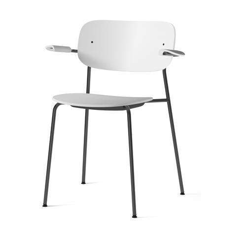 Audo Copenhagen Co Chair Plastic eetkamerstoel met armleuning wit - Audo Copenhagen Co Chair Plastic eetkamerstoel met armleuning wit