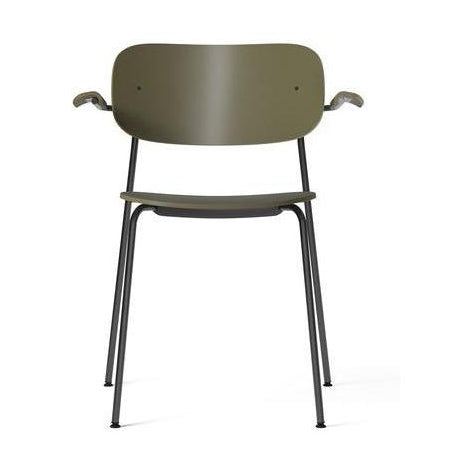 Audo Copenhagen Co Chair Plastic eetkamerstoel met armleuning olive - Audo Copenhagen Co Chair Plastic eetkamerstoel met armleuning olive