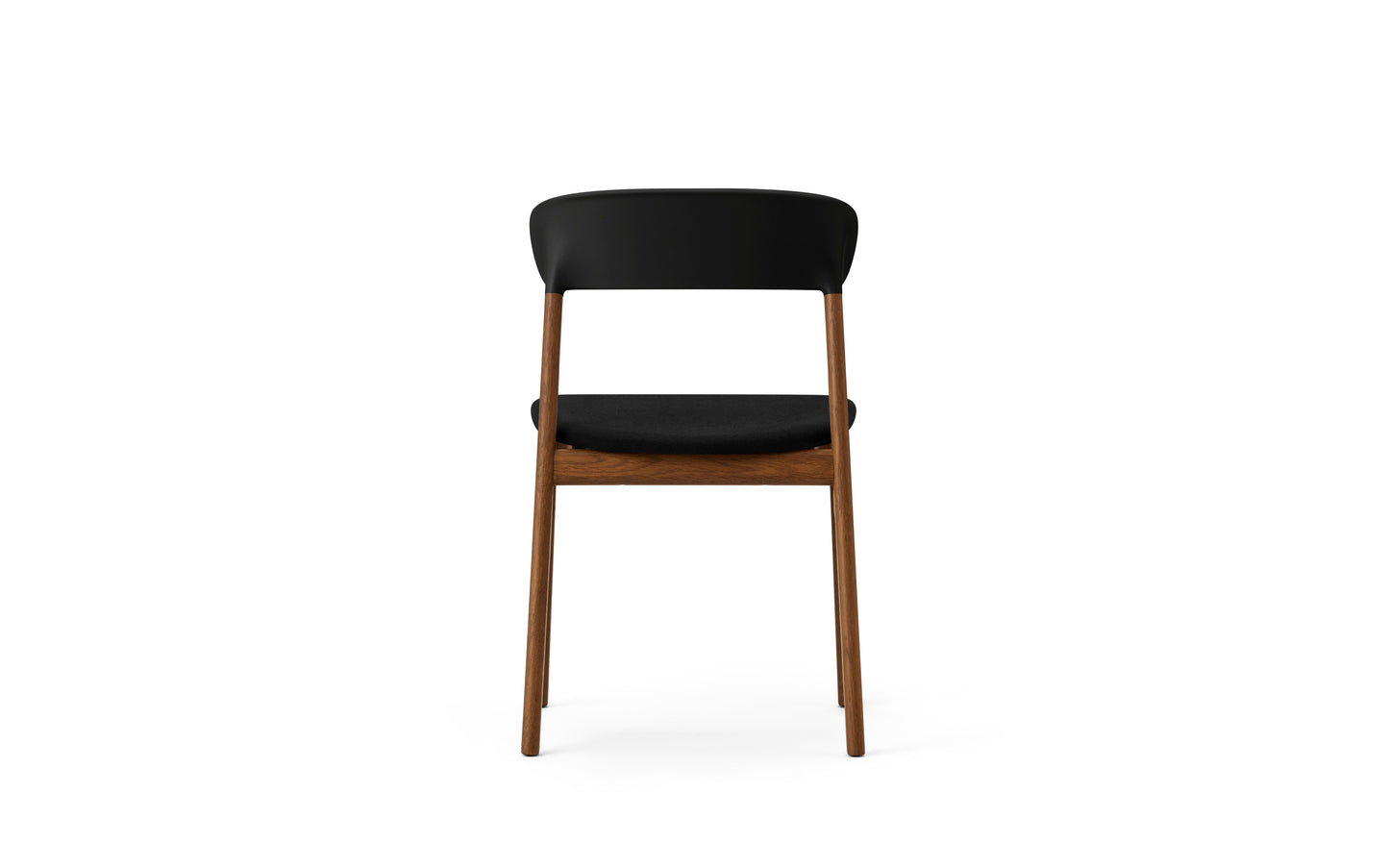 Normann Copenhagen Herit eetkamerstoel Black gestoffeerd Synergy Seek donker eiken