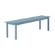 Muuto Linear Steel tuinbank 170 cm Pale Blue