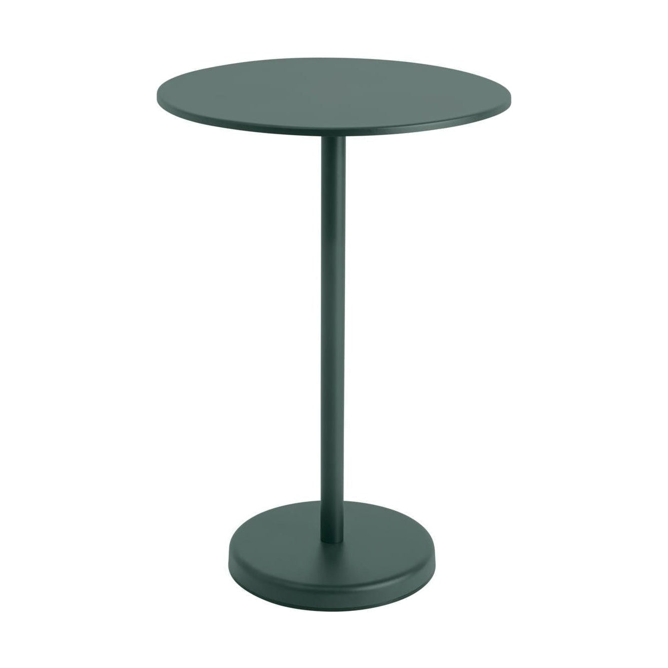 Muuto Linear Steel tuintafel bar rond H103 Dark Green