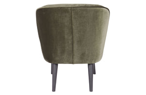 Woood Sara fauteuil fluweel Warm Groen