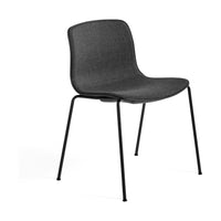HAY About a Chair AAC 16 eetkamerstoel zwart gestoffeerd grijs