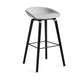 HAY About a Stool AAS 33 barkruk H75 zwart gelakt eiken gestoffeerd Divina Melange 120