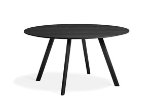 HAY Copenhague CPH25 Round tafel 140 cm zwart gelakt eiken