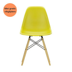 Vitra Eames DSW eetkamerstoel Mustard esdoorn