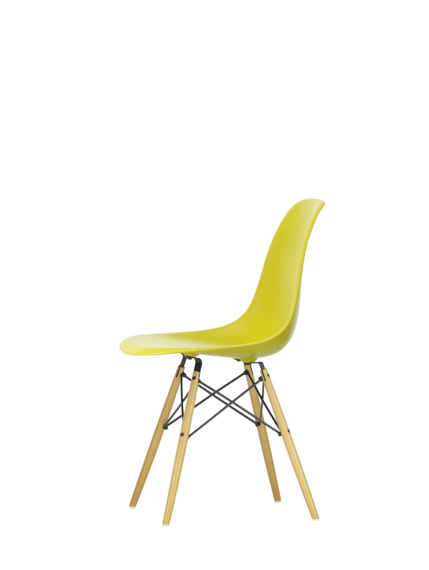 Vitra Eames DSW eetkamerstoel Mustard esdoorn