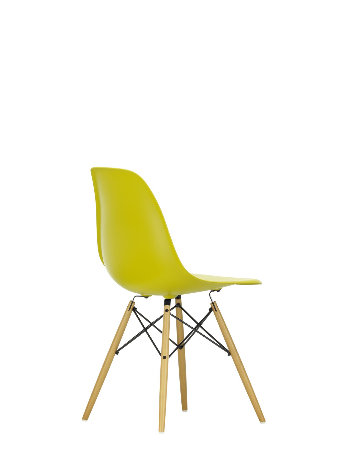Vitra Eames DSW eetkamerstoel Mustard esdoorn