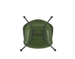 Vitra Eames DAX eetkamerstoel met arm Forest zwart gepoedercoat