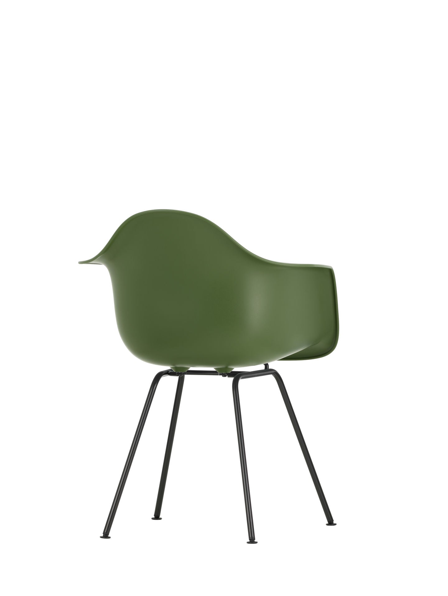 Vitra Eames DAX eetkamerstoel met arm Forest zwart gepoedercoat