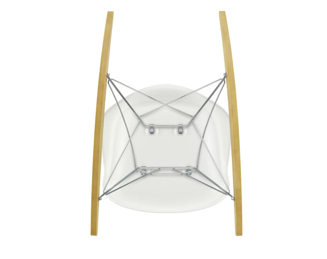 Vitra Eames RAR schommelstoel esdoorn chroom wit - Vitra Eames RAR schommelstoel esdoorn chroom wit