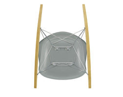 Vitra Eames RAR schommelstoel esdoorn chroom light grey