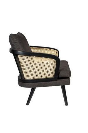 Dutchbone Manou fauteuil zwart