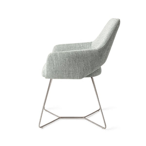 Jesper Home Yanai eetkamerstoel beehive steel Soft Sage