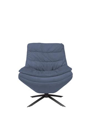 Dutchbone Vince fauteuil blauw