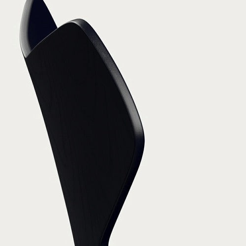 Fritz Hansen Grand Prix eetkamerstoel chrome ash coloured Midnight Blue