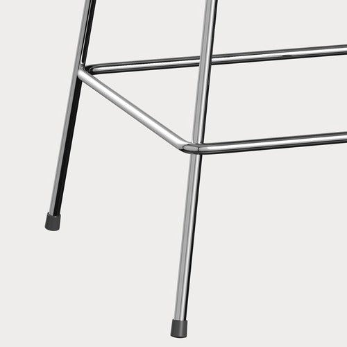 Fritz Hansen Series 7 Vlinderstoel barkruk H64 chrome clear lacquered elm