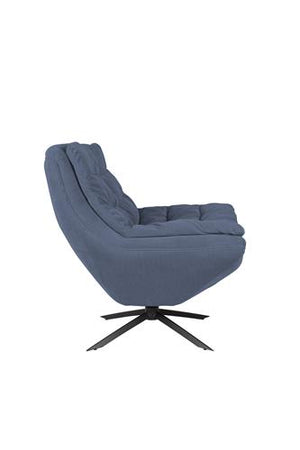 Dutchbone Vince fauteuil blauw