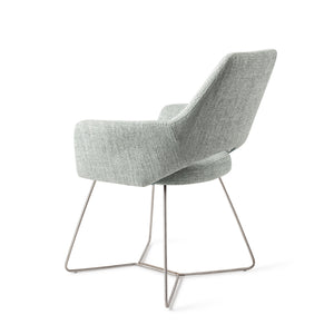 Jesper Home Yanai eetkamerstoel beehive steel Soft Sage