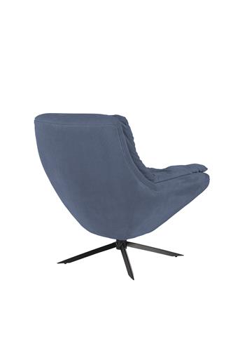 Dutchbone Vince fauteuil blauw