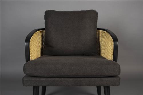 Dutchbone Manou fauteuil zwart