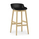 Normann Copenhagen Hyg barkruk H75 Black eiken