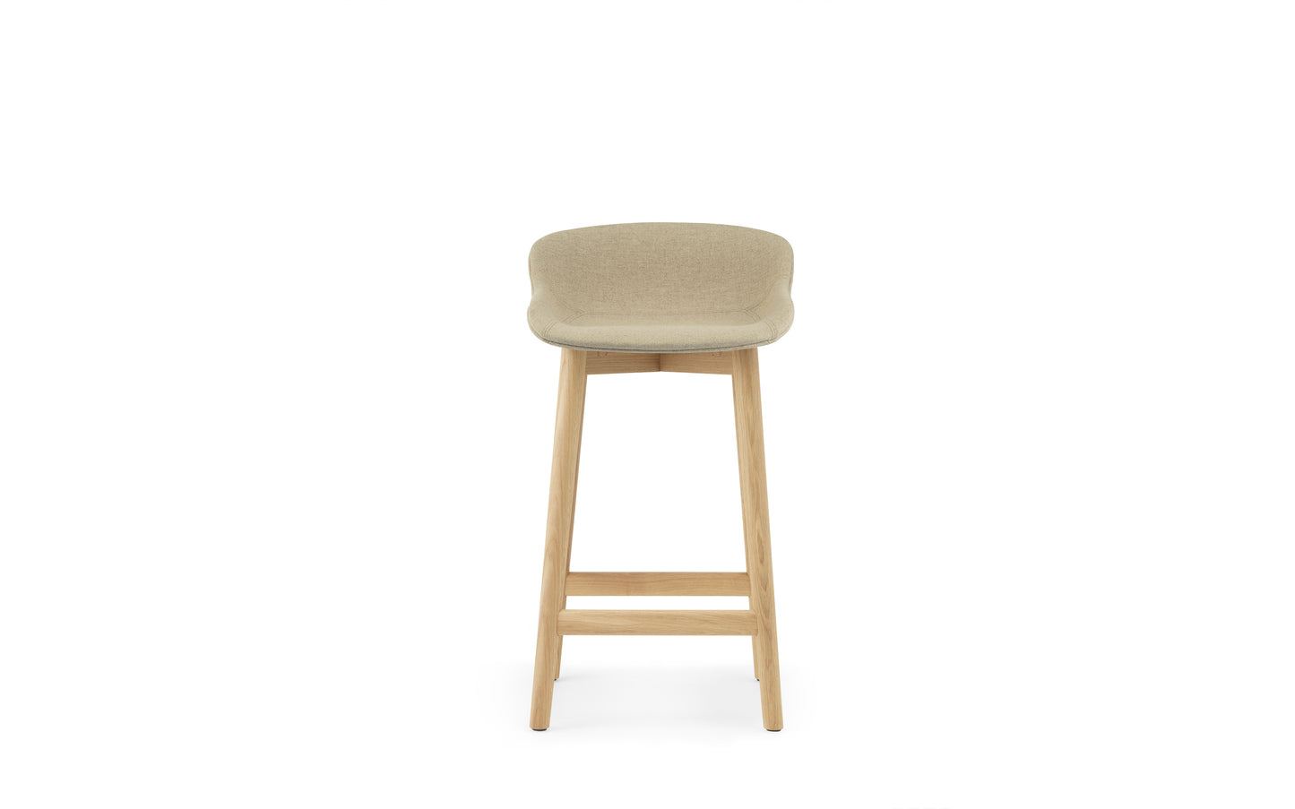 Normann Copenhagen Hyg barkruk H65 Beige gestoffeerd MLF20 eiken