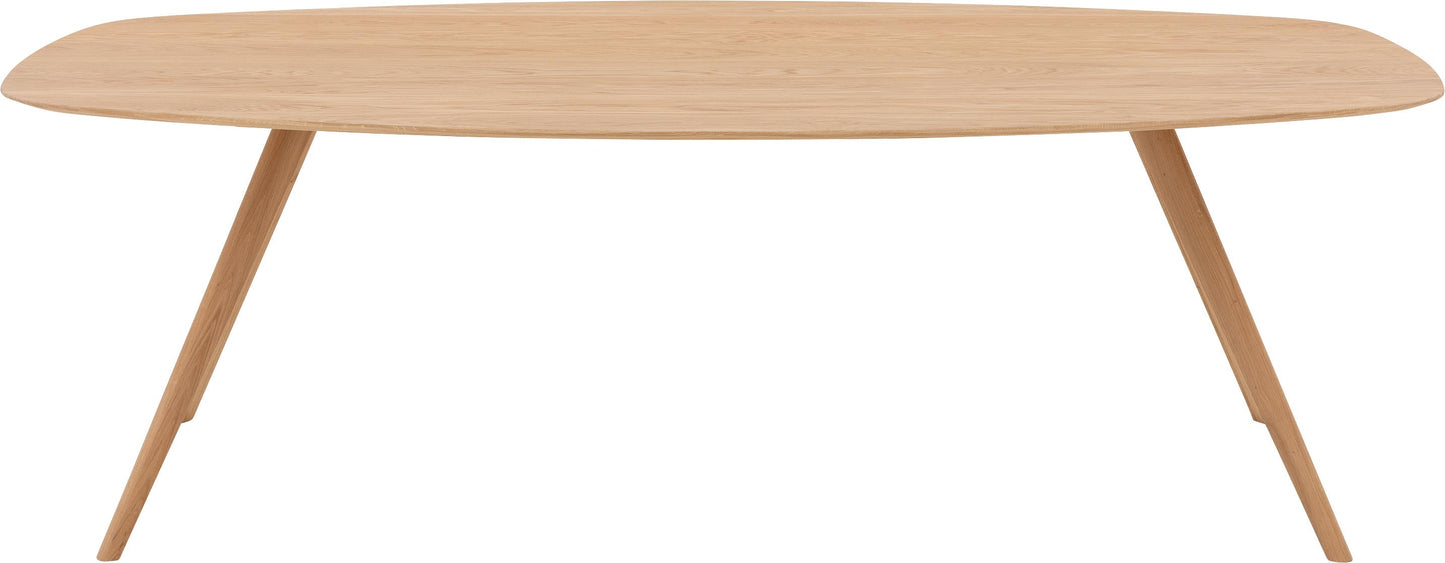 HelloTable Novum 30 eettafel Semi Ovaal 300x120 cm eiken naturel