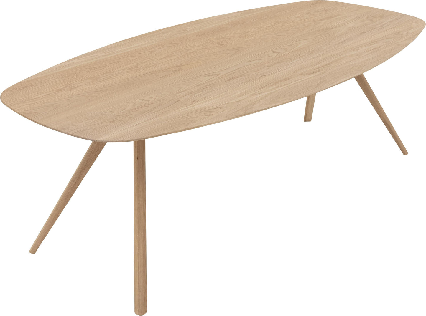 HelloTable Novum 30 eettafel Semi Ovaal 300x120 cm eiken naturel