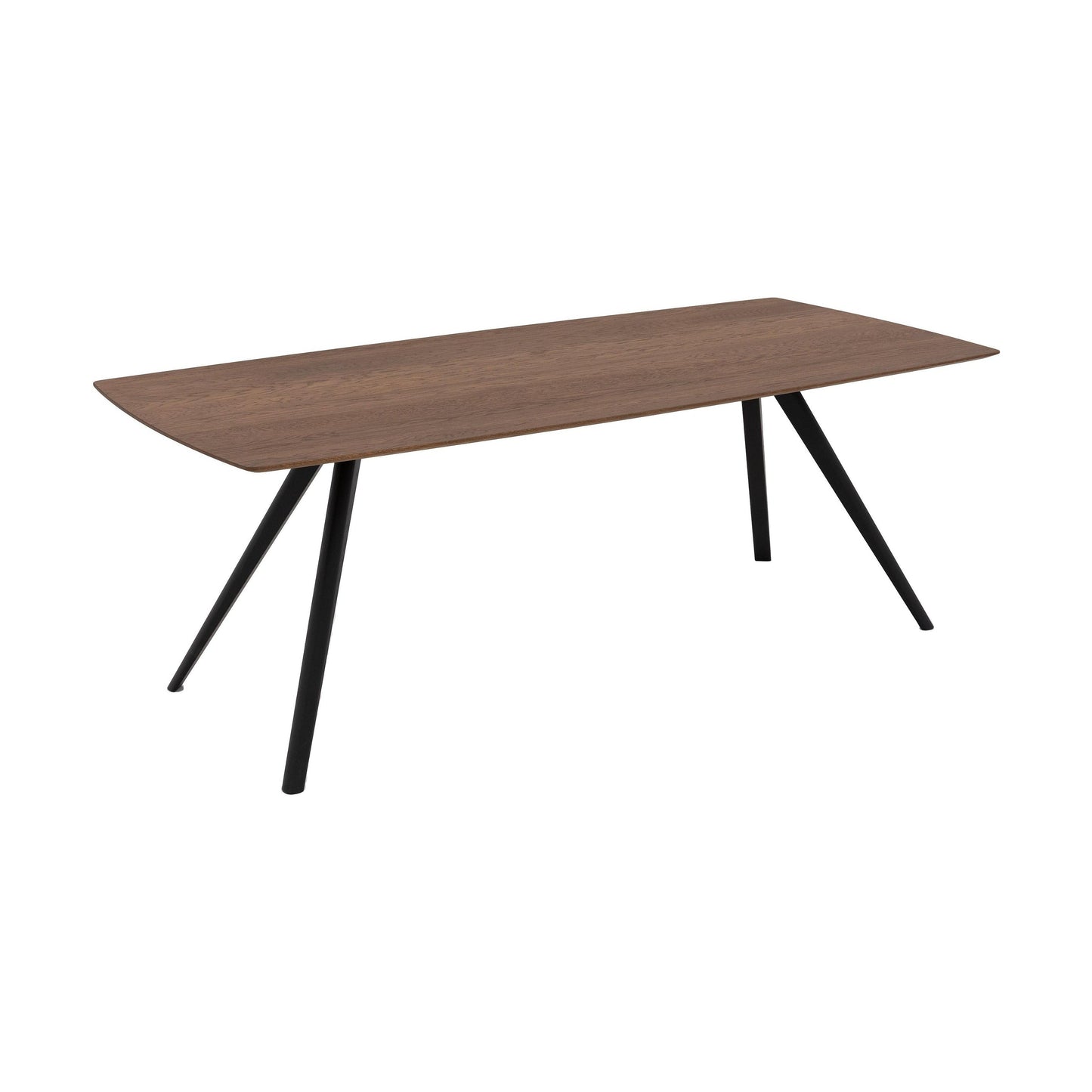 HelloTable Novum 30 eettafel Semi Rechthoekig 260x100 cm eiken dark stained/zwart