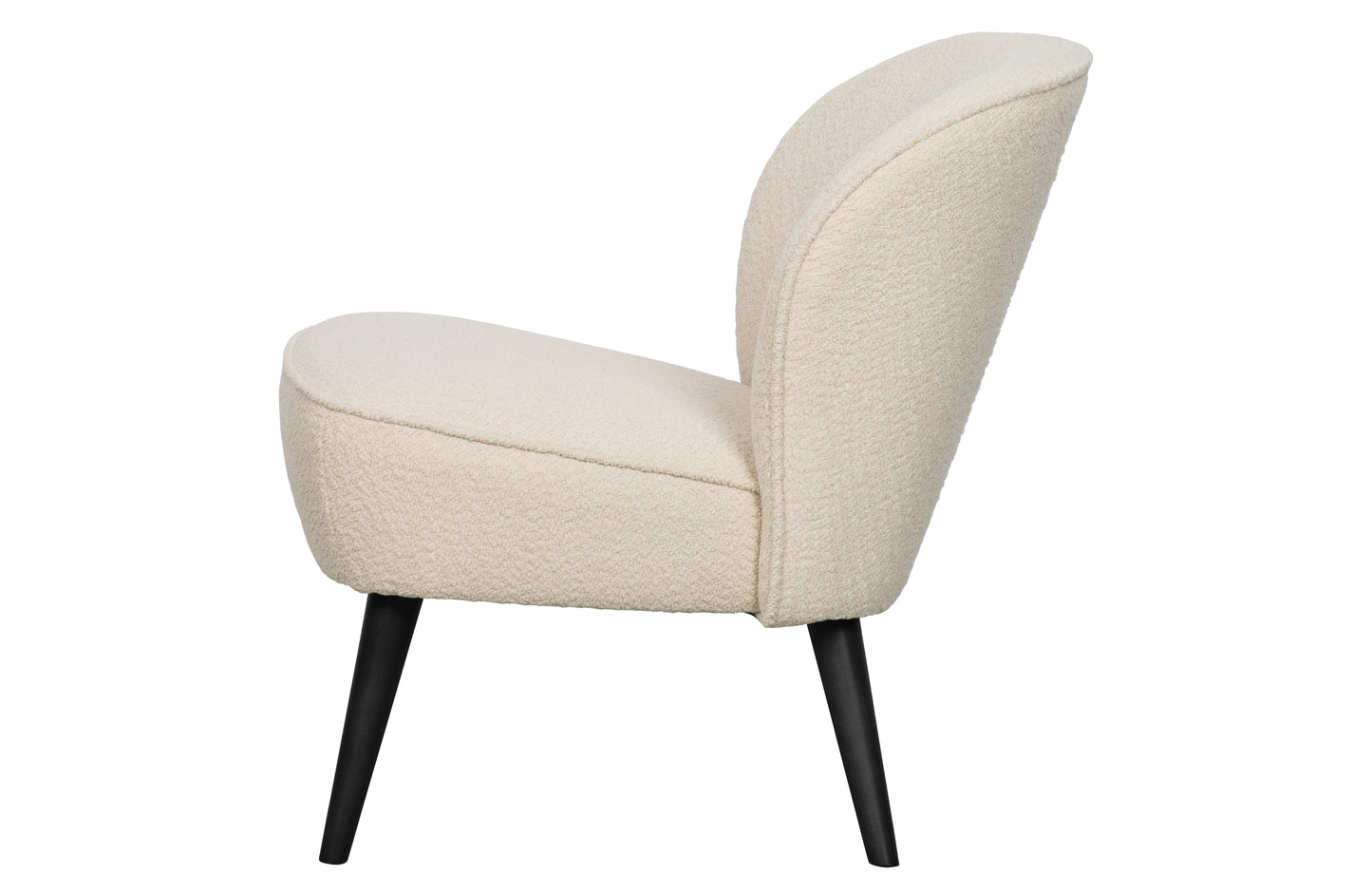 Woood Sara fauteuil bouclé creme