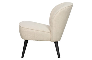 Woood Sara fauteuil bouclé creme