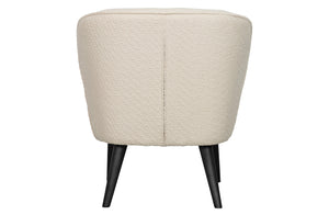 Woood Sara fauteuil bouclé creme