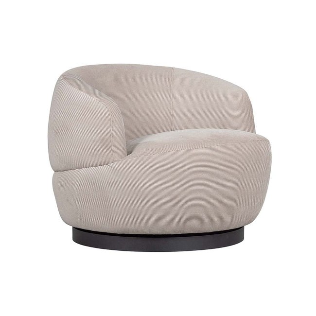 BePureHome Woolly fauteuil Ribcord Naturel - BePureHome Woolly fauteuil Ribcord Naturel