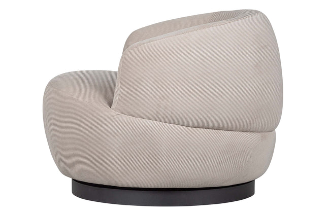 BePureHome Woolly fauteuil Ribcord Naturel - BePureHome Woolly fauteuil Ribcord Naturel