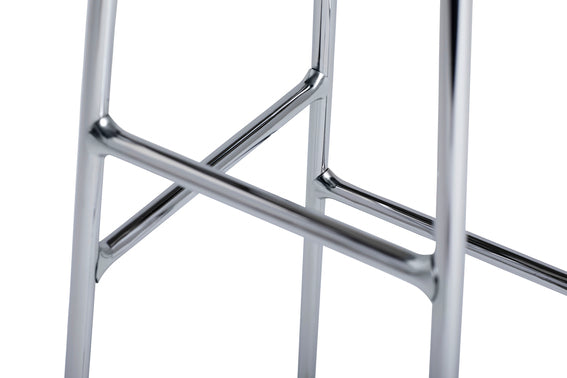 HAY Cornet barkruk H65 chroom geolied eikenhout