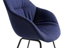 HAY About a Chair AAC 127 Soft eetkamerstoel gestoffeerd blauw