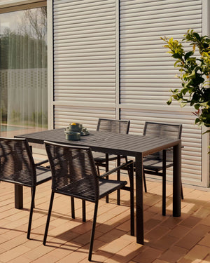Kave Home Culip tuinstoel Zwart