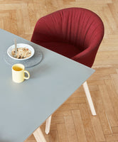 HAY About a Chair AAC 23 soft eetkamerstoel gelakt walnoot - donkerblauw