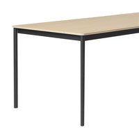 Muuto Base tafel 250x90 eikenhout, zwart