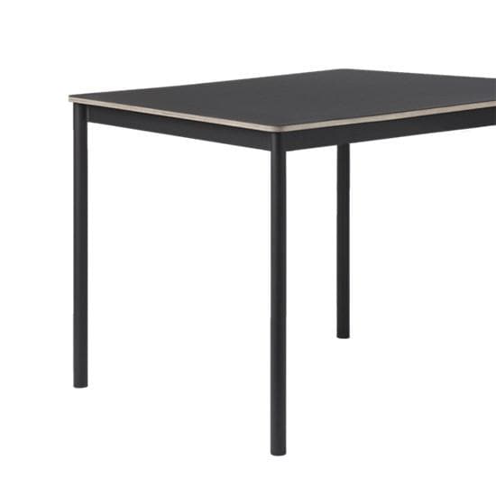 Muuto Base table Black linoleum / Plywood black 190x85 - Muuto Base table Black linoleum / Plywood black 190x85