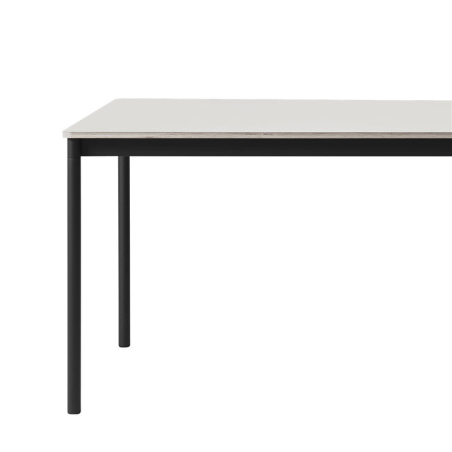 Muuto Base tafel 190x85 wit, zwart - Muuto Base tafel 190x85 wit, zwart