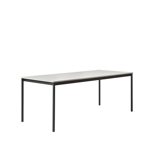 Muuto Base tafel 140x80 wit zwart - Muuto Base tafel 140x80 wit zwart