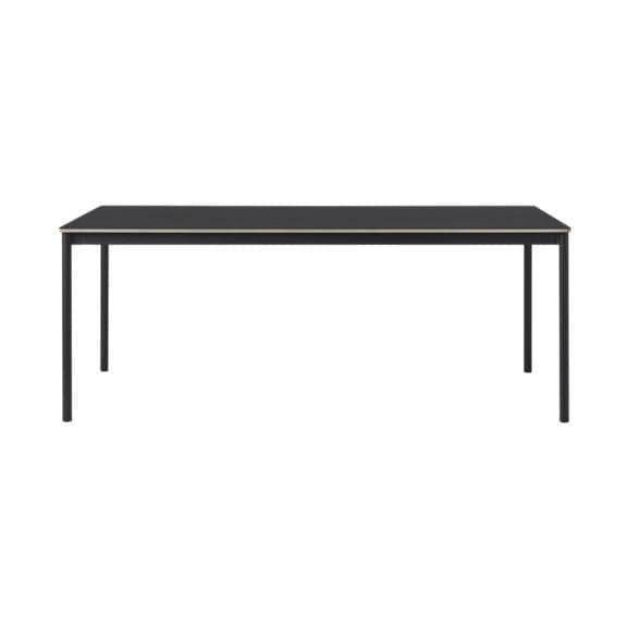 Muuto Base table Black linoleum / Plywood black 190x85 - Muuto Base table Black linoleum / Plywood black 190x85