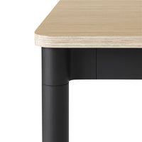 Muuto Base tafel 190x85 eikenhout, zwart