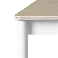 Muuto Base tafel 140x80 eikenhout, wit