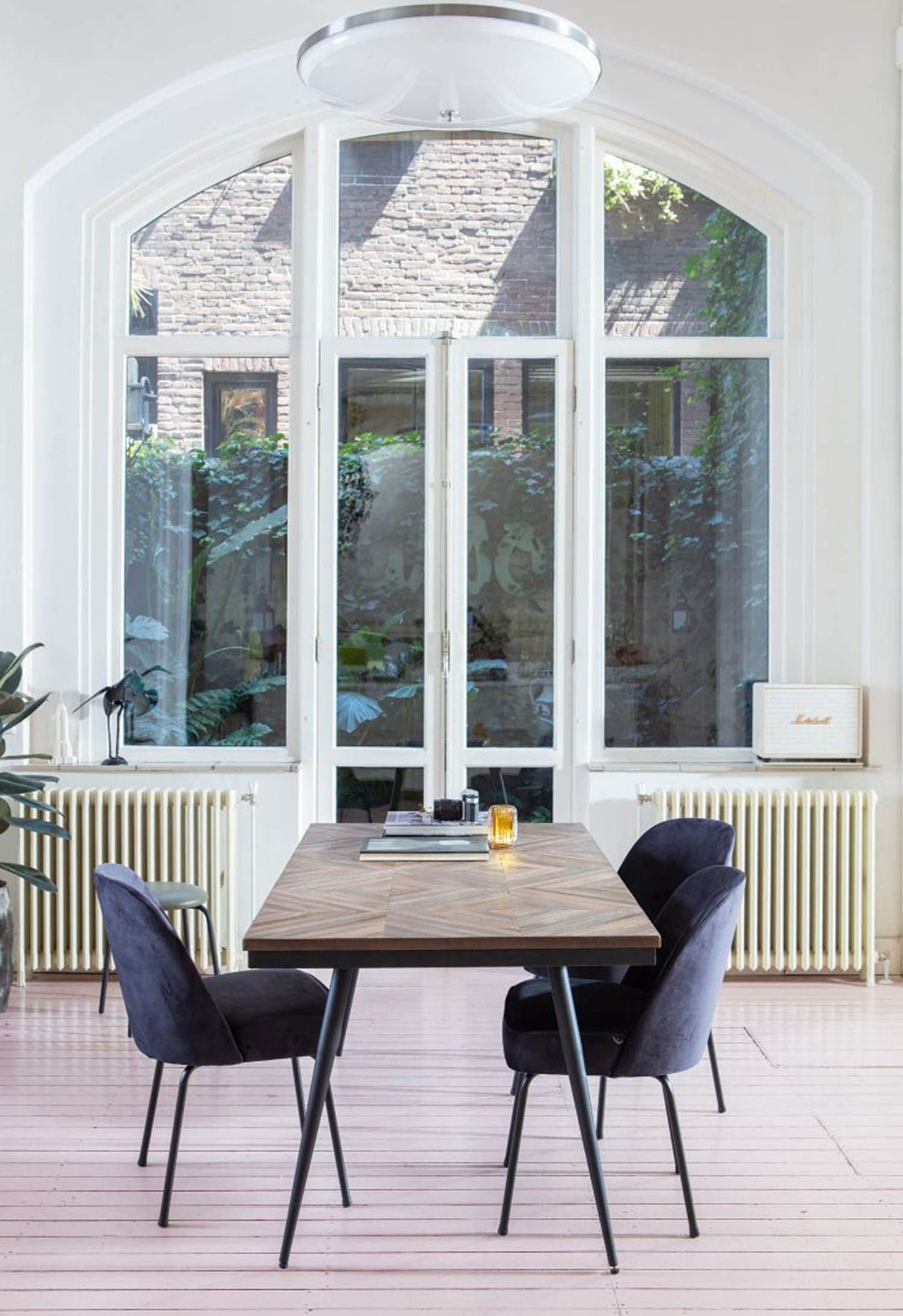 Woood Vogue eetkamerstoel blauw - inkt